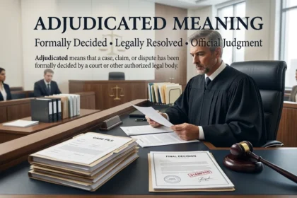 Adjudicated Meaning