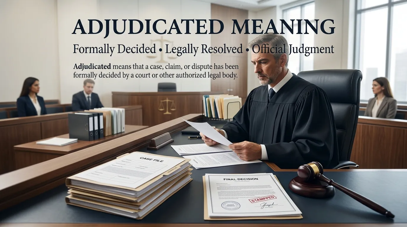 Adjudicated Meaning