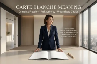 Carte Blanche Meaning