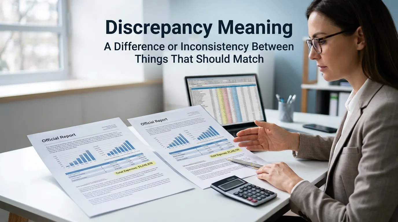 Discrepancy Meaning