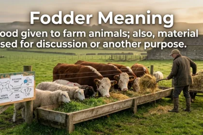 Fodder Meaning