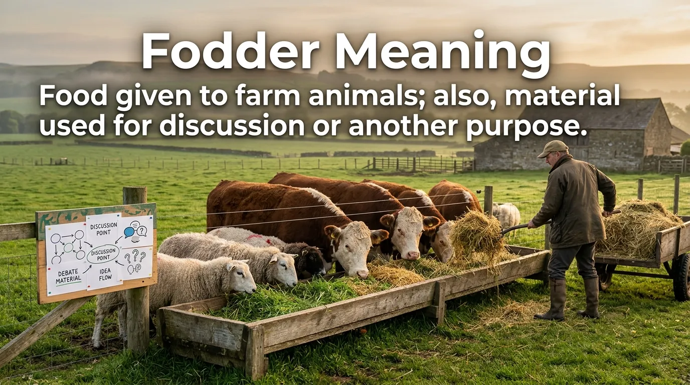 Fodder Meaning