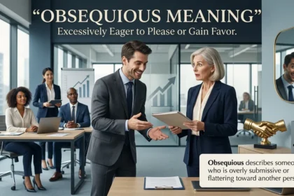 Obsequious Meaning