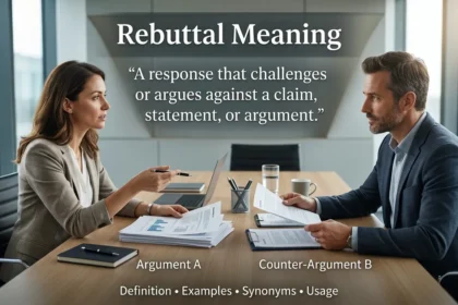 Rebuttal Meaning