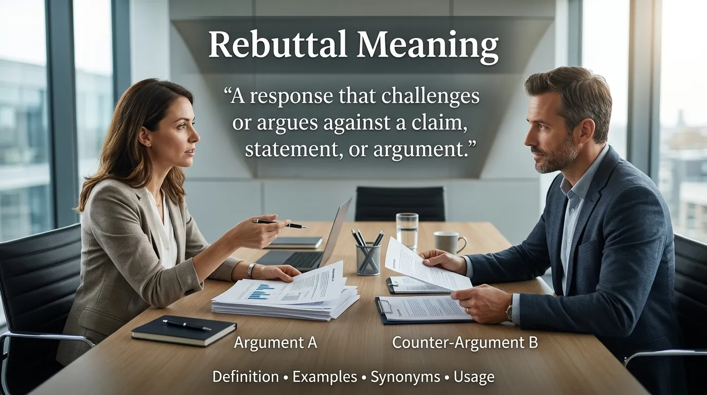 Rebuttal Meaning