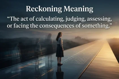 Reckoning Meaning