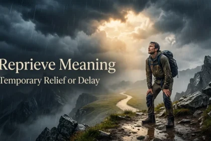 Reprieve Meaning