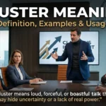 Bluster Meaning