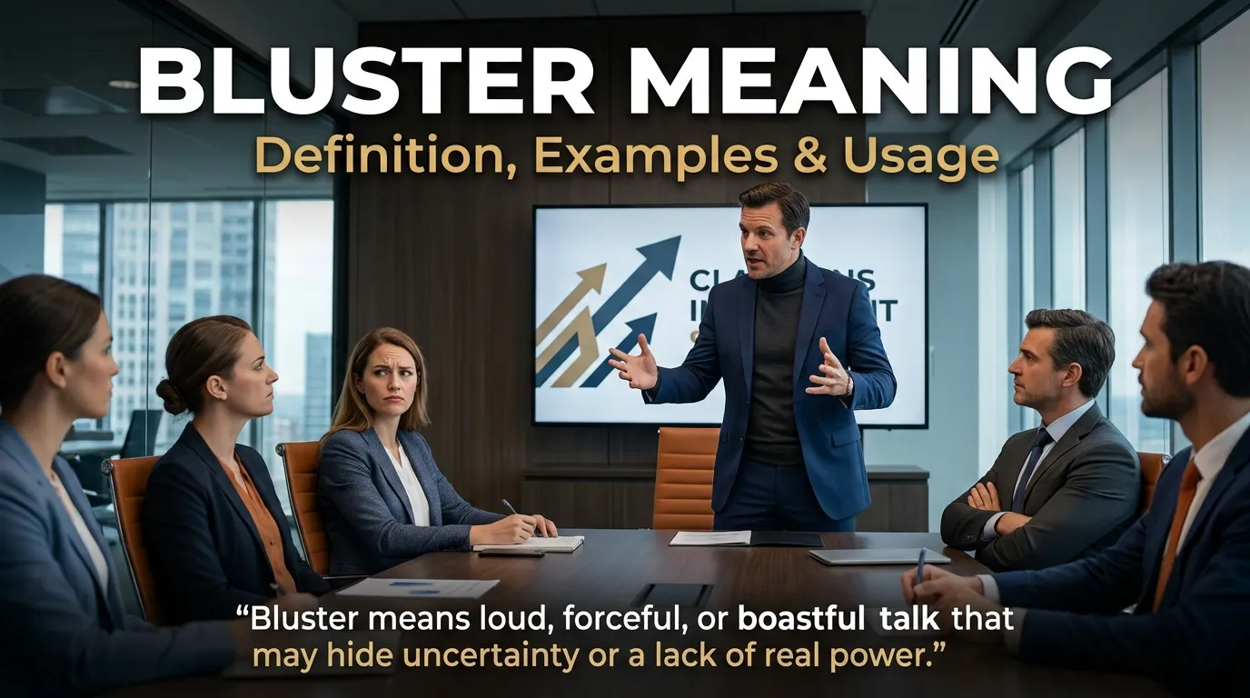 Bluster Meaning