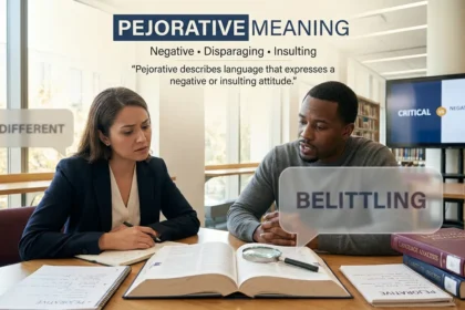Pejorative Meaning