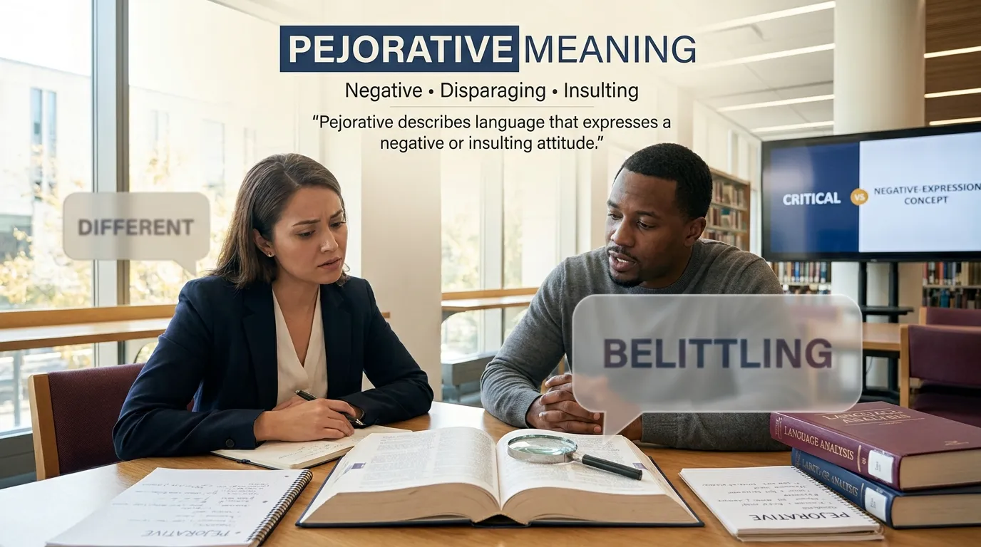 Pejorative Meaning