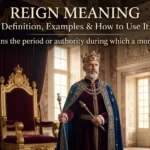 Reign Meaning
